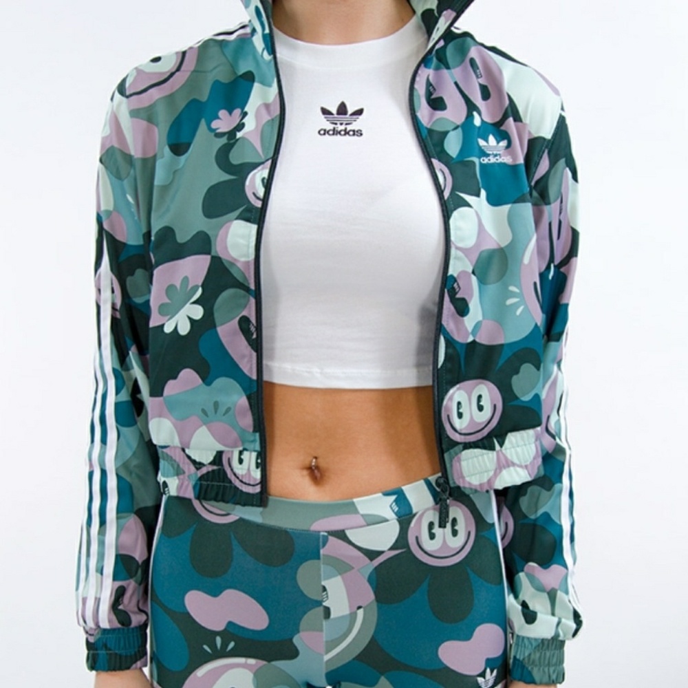 NWT Adidas Originals Track Jacket Multicolor Sz S